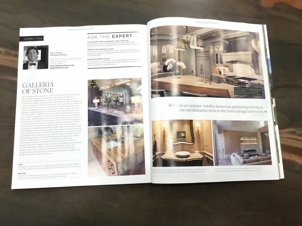 Luxe Interiors Design Summer 2015 Magazine Spread